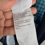 Isaac Mizrahi Live! Estate Mixed Media Cardigan Medium Blue Floral Houndstooth Photo 6