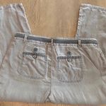 Michael Stars Like new  cropped linen pants. Sz M Photo 2