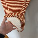 Solid & Striped  Nina One Piece Swimsuit in Bronze Rib Fabric - Size L Photo 5