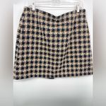 Primark Primary size‎ 14 tweed skirt brow and black plaid Photo 2