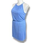 Old Navy  Womens Blouson Dress Sleeveless Halter Top Knee Length Blue Large Photo 6