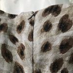 Escada Metallic Animal Print Strapless Dress SzM Size M Photo 4