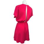 Aritzia Little Moon Pink Crew Neck Cutout Back Elastic Waist Blouson Dres Size S Photo 1