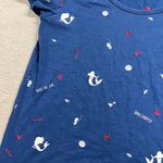 Disney Parks Japan Mermaid Kiss The Girl Novelty Print Cotton Blend T-Shirt XL Photo 2