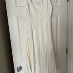 White Pleated Dress Size XS Photo 4