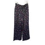 Racil NWT Mama High Waist Floral Print Trousers in Midnight Blue Sz FR 38/US 10 Photo 4
