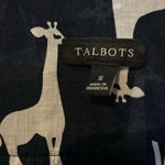 Talbots 100% Cotton Giraffe print button down - Size S Photo 1