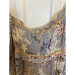 Free People Marney Mini Dress Large Floral Printed Puff Sleeve Western Romantic Photo 7