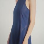 RE/DONE  Denim Split-Front Racerback Mini Dress Size S $395 Photo 3