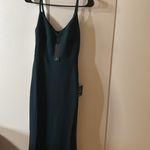 Lulus NEW  Moments Of Bliss Forest Green Backless Mermaid Maxi Dress Photo 2