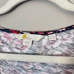 Boden USA Boden V-Neck Jersey Puff Sleeve Mini Dress French Navy Eden Bloom Floral US 12 Photo 4