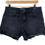 joe's jeans Joe’s Jean Shorts Womens 28 Black Denim Raw Hem Mid Rise Grunge Skater Festival Photo 0