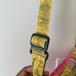 Multicolored Yellow Cloth Crossbody Bag Photo 8