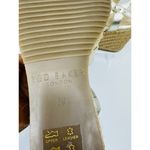Ted Baker  Classic espadrille Gold Carda Heel Wedge Sandal sz 39 Photo 4