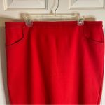 Boden Vibrant Red Pencil Skirt With Zippered Back Size 16/18R plus dressy Photo 2