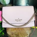 Kate Spade  New York Saffiano Crossbody Bag with Chain Strap Blush Pink NWT Photo 2