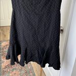 Alexis  Pauline Black White Polka Dot Shoulder Tie Mini Dress Size S Photo 4