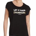 Betsey Johnson Performance Raw Sleeve T Shirt Women’s Medium Viscose Champagne Photo 10
