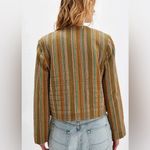 Free People We The Free Zandi Woven Quilted Boxy Cropped Jacket L NWT Photo 2