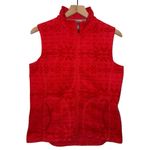 Woolrich  Vibrant Red Zip-Up‎ Fleece Vest Photo 2