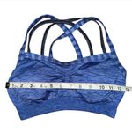 Calia by Carrie Underwood Strappy Sports Bra Blue Gray Padded Size Small Workout Photo 2