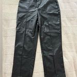 Princess Polly Encore Black Faux Leather Pants Relaxed Straight Leg W Size 8 Photo 0