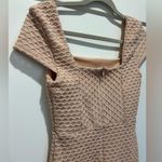 Just Me  Textured Beige Dress Size M Photo 5