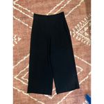 ZARA Womens High Waisted Trouser Dress Pants Wide Leg Black Minimalist Medium Photo 1