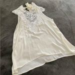 Lace sheer tank top White Size M Photo 0