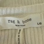 Rag and Bone Women's White Rib Knit Sleeveless Cami Camisole Crop Tank Top Size L Photo 2