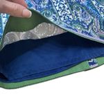 Talbots  Women's Size 8 Blue Paisley Print Knee Length Skirt Lined Zip Closure Photo 2