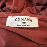 Zenana Outfitters Tiered Ruffle Rust Dress RS-8352X Babydoll Boho Chic Western Fall (2X) Photo 7