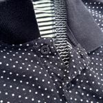 Polo Navy Blue Peter Werth Shirt w/ White Polka Dots All Over Photo 4
