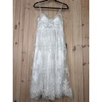 Lulus NWT  My Darling Daydreamer White Lace Bustier Midi Dress Cocktail Size S Photo 1