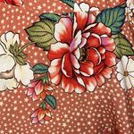 Farm Rio NEW Rare Brazil Floral & Polka Dotted Rose Multicolor Midi Dress Photo 3