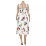 Sachin + Babi for BHLDN Blaine Taffeta Square-Neck Midi Dress, Ivory Combo, SM Photo 7