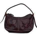 Sundance  Chocolate‎ Brown Distressed Pebbled Leather Hobo Shoulder Bag Photo 0