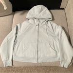 Lululemon  Athletica Scuba M/L Ocean Air Oversized Full Zip Cropped Photo 0
