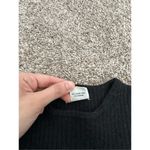 Brooks Brothers 365 womens L 100% merino wool black knit sweater crop top ribbed Photo 4