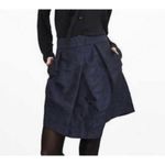 Banana Republic  Women’s‎ Mini Skirt Blue Camo Asymmetrical Front Size 2 Petite Photo 6