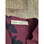 Eshakti  Wayward Fancies Dark Wine Red Black Floral Blouse Tunic Size XS/2 Photo 2