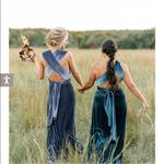 Revelry velvet Micah formal maxi dress Blue Photo 2