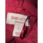 Brand New State of Day Women's Size Large Cherry Red Oversized Lounge Shirt Top Photo 4