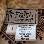 Faith ResortWear Floral Button Down Shirt Small Photo 2