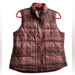Eddie Bauer Vintage Womens Goose Down Puffer Vest Y2K Cabin Plaid Size Medium Photo 0