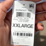 Style & Co Lilac and White stripe Burnout Tee Shirt sz XXL Purple Photo 2