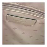 Kate Spade New York Leather “Kali” pinkish beige ,gold trim Shoulder Handbag. Photo 7