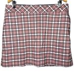 IZOD Women’s Size 12 Red White Blue Green Checkered Plaid Golf Skirt Skort Photo 0