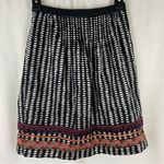Anthropologie Edme & Esyllte Black and White Ribbon Trim Skirt Women’s Size 0 Photo 94