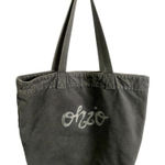 OHIO Black Denim Tote Bag Photo 0